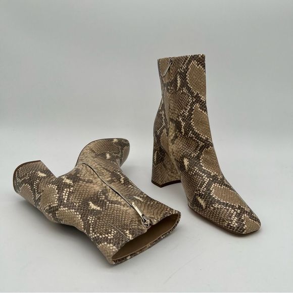 New! SAM EDELMAN Women’s Codie Snakeskin-Embossed Ankle Boots Size 9 - Picture 6 of 14